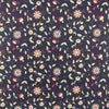 Cotton Fabric ~ Navy Blue Hip Swirl Floral Print ~ 100% Cotton Prints