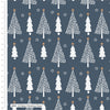 Christmas Fabric - Navy Christmas Trees