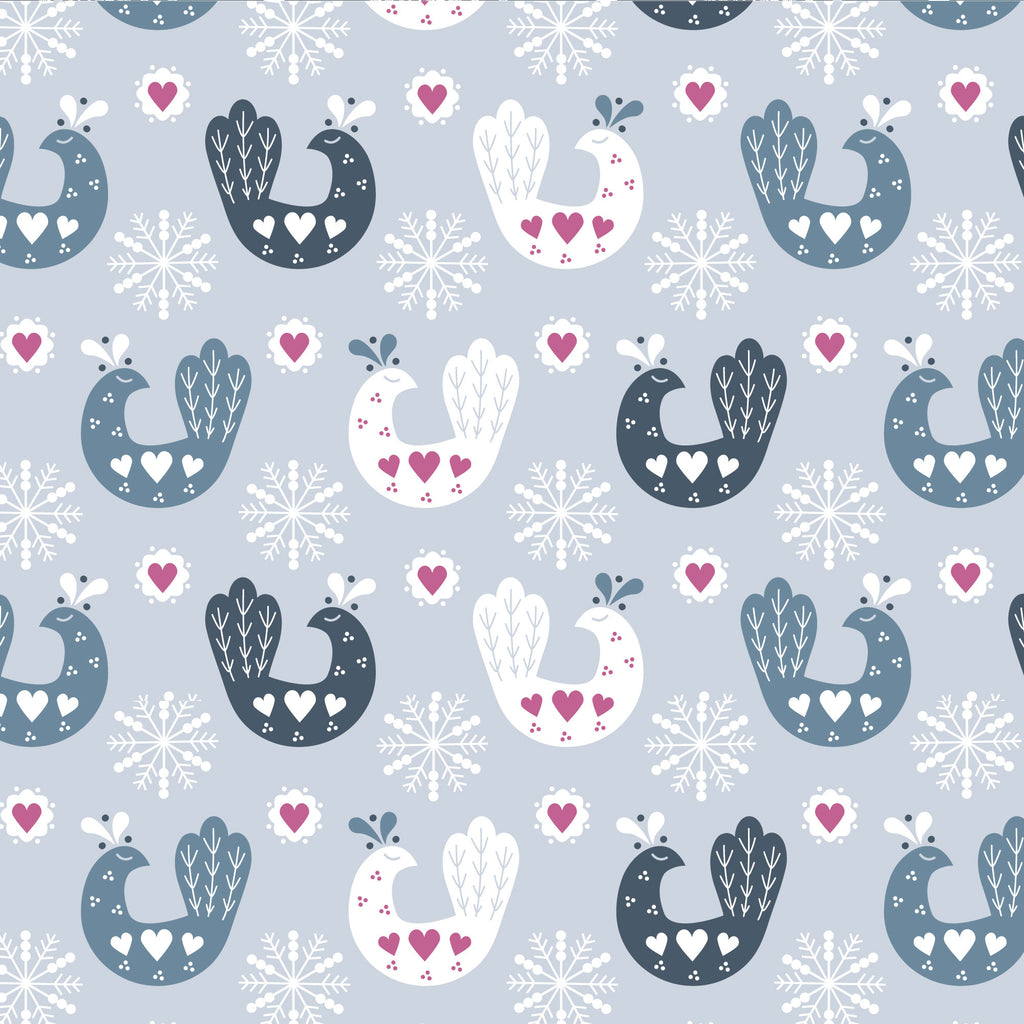 Christmas Fabric - Hygge Scandi Forest Christmas Print