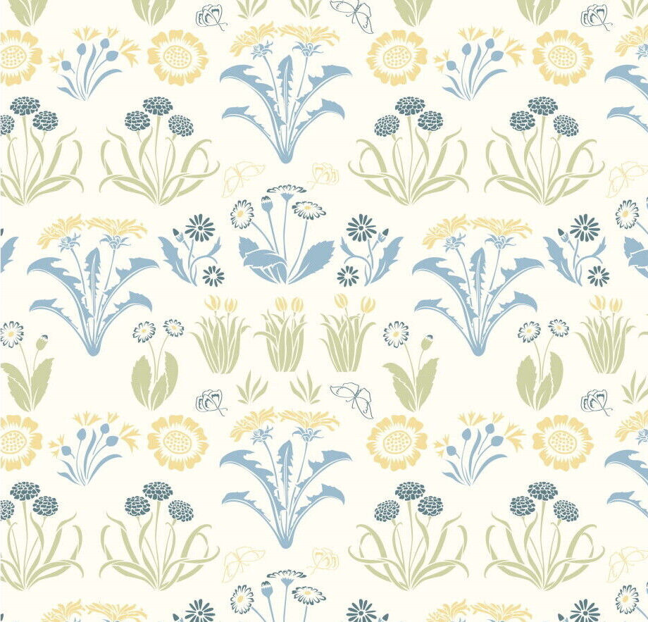 Cotton Fabric - Voysey Birds in Nature Collection - The Furrow