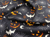 Halloween Fabric - Spooky Nightime Print on Black - 100% Cotton Poplin (3171ERA)