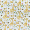 Cotton Fabric - Floral Giraffe Print - Little Johnny's Digital Print Fabric