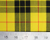 Yellow & Black Tartan Check Polyviscose Fabric