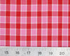 Pink & Red Tartan Check Polyviscose Fabric