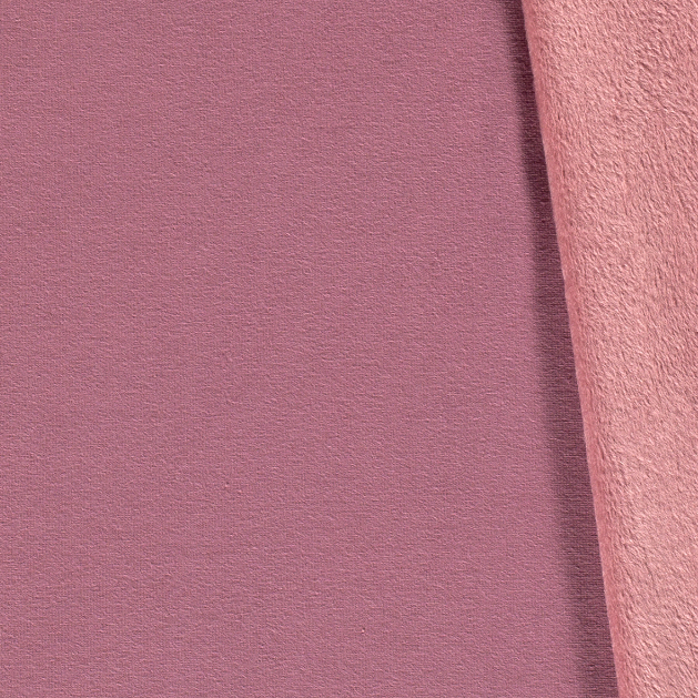 Soft Alpine Fleece Fabric - Dusky Pink - Double Faced Sweatshirt Clothing Fabric