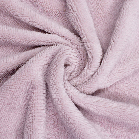 Super Soft Touch Bamboo Terry Towelling Fabric - Light Dusky Pink