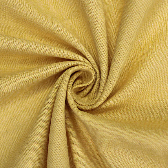 Linen Mix Fabric - Mustard