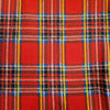 Soft Fleece Fabric - Red & Black Tartan Check - 60" wide