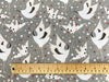 Digital Print Fabric - Origami Bird Print on Grey - 100% Cotton