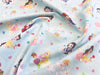 Cotton Fabric - Disney Princess Love Heart - Sky Blue