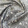 Nutex Wildwood Cotton Fabric - Cute Grey Fox & Hare Print