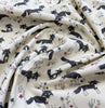 Nutex Wildwood Cotton Fabric - Cute Fox Print