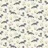 Nutex Wildwood Cotton Fabric - Cute Fox Print