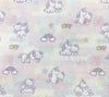 Childrens Fabric ~ Hello Kitty Candy Floss & Unicorn Print ~100% Craft Cotton