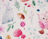 Bubs Fleece Fabric - Digital Print Cute Forest Animals