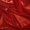 Red Sequin Fabric - 3mm Sequin Sparkly Costume Craft Fabric