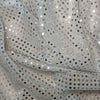 Silver Sequin Fabric - 3mm Sequin Sparkly Costume Craft Fabric