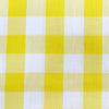 Yellow & White Gingham 1" Check Polycotton Fabric