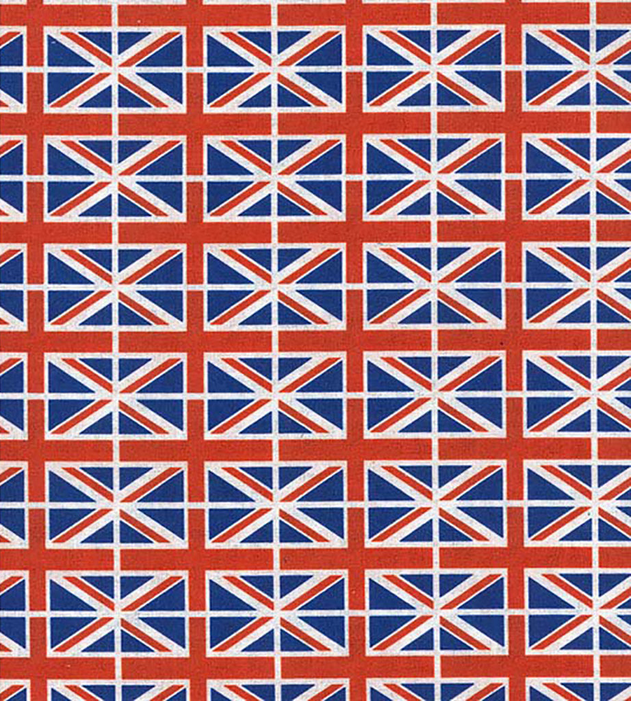 Jubilee Union Jack Flag Fabric - 100% Cotton