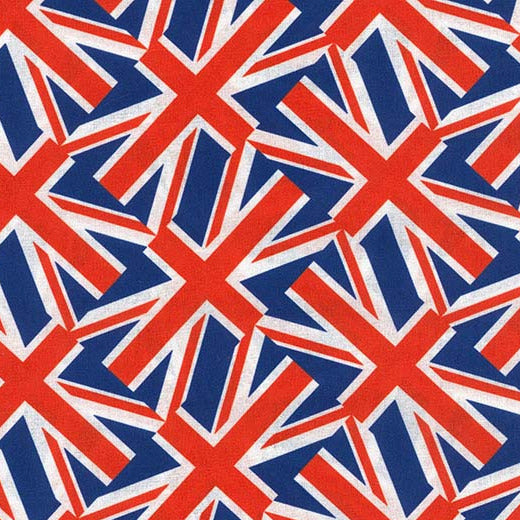 Coronation Fabric - Large Union Jack Flags - 100% Cotton