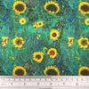 Cotton Fabric - Klimt's Sunflowers - Digital Print