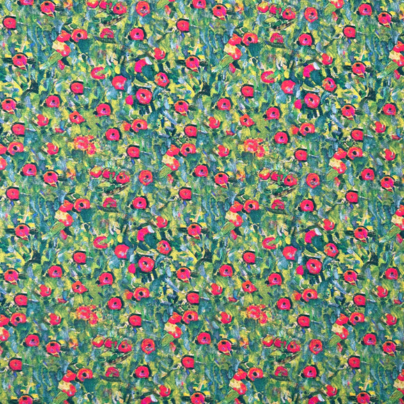 Cotton Fabric - Klimt's Apples - Digital Print