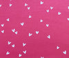 Valentine's Cotton Fabric ~ WHITE LOVE HEARTS on RED ~ 100% Cotton Fabric