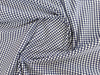 Navy Blue & White Gingham Fabric 1/8" Check Fabric