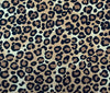 100% Cotton Poplin Fabric - Leopard Animal Print - Craft Fabric Material