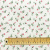 100% Cotton Poplin - Pretty Pink Rose Bud on Ivory