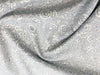 100% Cotton Poplin - Silver Grey & White Medium Floral Print (CP0722SIL)