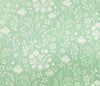 100% Cotton Poplin - White & Grey Daisy Floral Print on Green