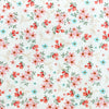 100% Cotton Poplin - Coral Pink Small Ditsy Floral on Cream