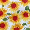 Cotton Fabric ~ Sunflowers on Ivory ~ 100% Cotton Poplin Prints