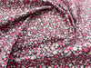 100% Cotton - Small Pink & Lilac Ditsy Floral Print on Black - Quality Cotton Craft Fabric Material