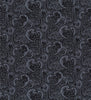 Cotton Poplin Fabric - Black Paisley Print