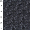 Cotton Poplin Fabric - Black Paisley Print