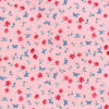 Floral Fabric - Flowers & Butterflies on Pink - 100% Cotton Fabric