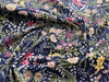 Cotton Fabric - Meadow Flowers Floral on Navy Blue