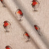 Upholstery Fabric - Cotton Rich Linen Look Material - Robin