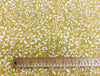 Floral Fabric ~ 100% Cotton Craft Fabric ~  Floral Print ~ OCHRE YELLOW & IVORY