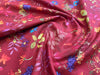 100% Cotton Fabric - Grape Vine & Floral Print on Cardinal