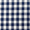 Navy Blue & White Gingham Fabric 1/3" Check Fabric