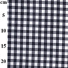 Navy Blue & White Gingham Fabric 1/3" Check Fabric