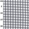 Gingham Fabric - Grey & White 1/3" Check - Cotton Craft Fabric