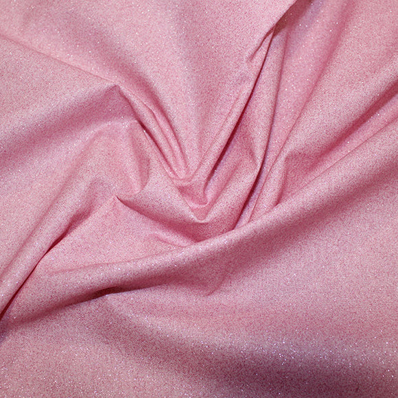 Glitter Shimmer Fabric - Pink - Cotton Craft Costume Fabric