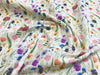 Floral Fabric ~ 100% Cotton Craft Fabric ~ Floral Print ~Beautiful Gardens Flowers on White