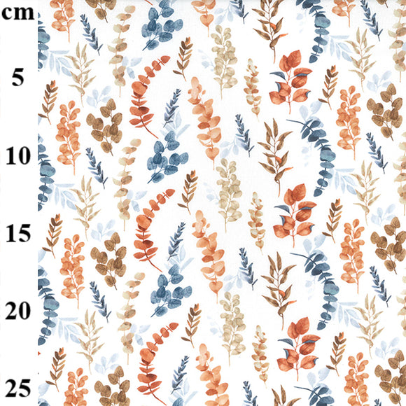 Floral Fabric - Autumn Leaves - 100% Cotton