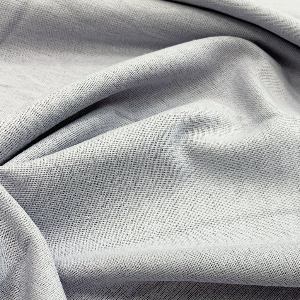 Linen Mix Fabric - Silver