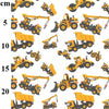 Rose & Hubble Digital Cotton Prints - Diggers & Dumper Trucks